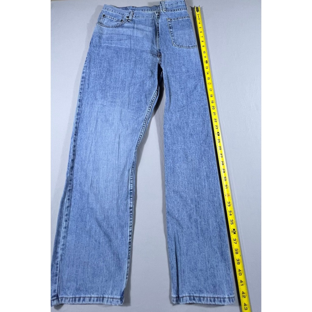 Wrangler Premium Quality Relaxed Fit Blue Jeans Men's 42x30 Light Wash - Picture 7 of 16